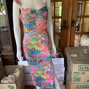 SHEIN Multicolor Floral Midi Dress 👗